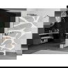 Mexen Kioto douchewand Walk-in 70 x 200 cm, witte golf 8 mm, gun metal - 800-070-101-95-97