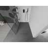 Mexen Kioto Walk-in Shower Panel 140 x 200 cm, White Pattern 8 mm, Gun Metal - 800-140-101-95-97