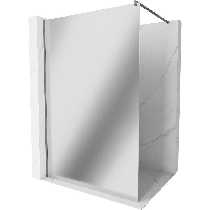 Mexen Kioto dušisein Walk-in 140 x 200 cm, peegel 8 mm, gun metal - 800-140-101-95-50