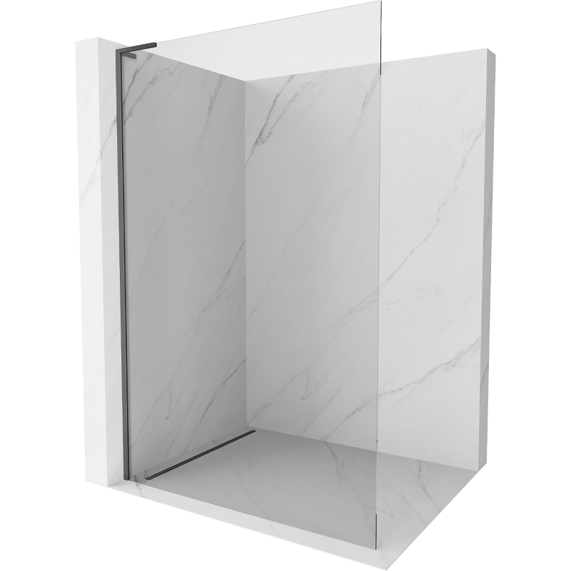 Mexen Kioto L Paroi de douche Walk-in 85 x 200 cm, transparent, métal canon - 800-085-103-95-00