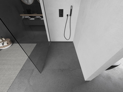 Mexen Kioto L doucheruimte Walk-in 95 x 200 cm, transparant, kanon metaal - 800-095-103-95-00