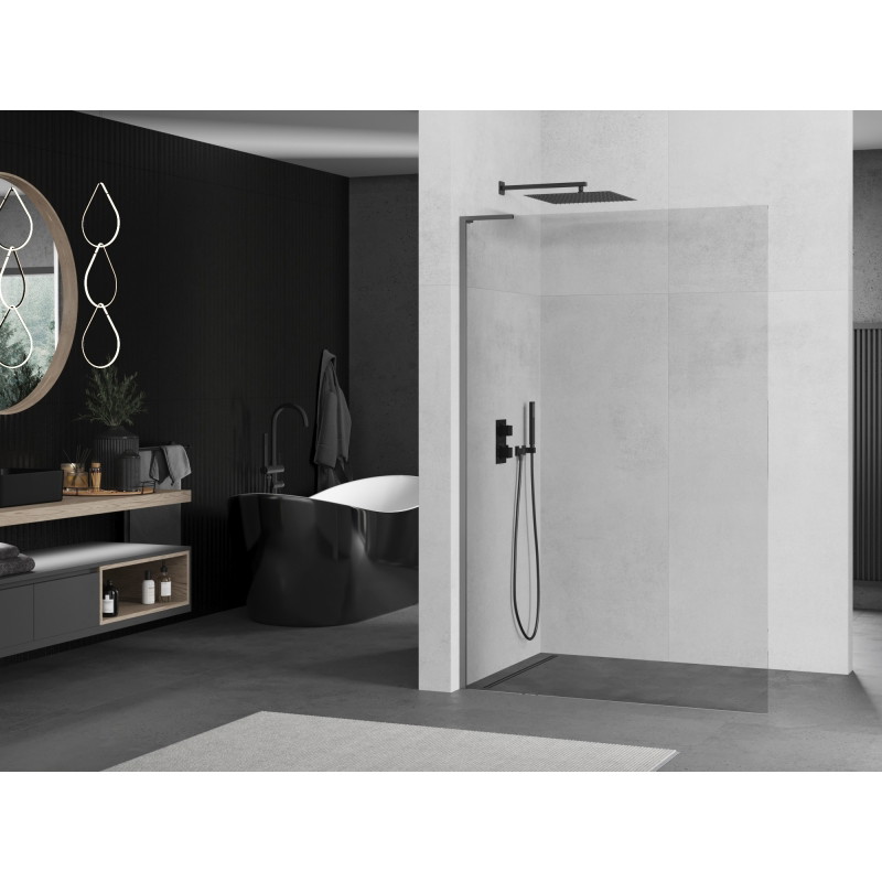 Mexen Kioto L dušisein Walk-in 100 x 200 cm, läbipaistev, gun metal - 800-100-103-95-00