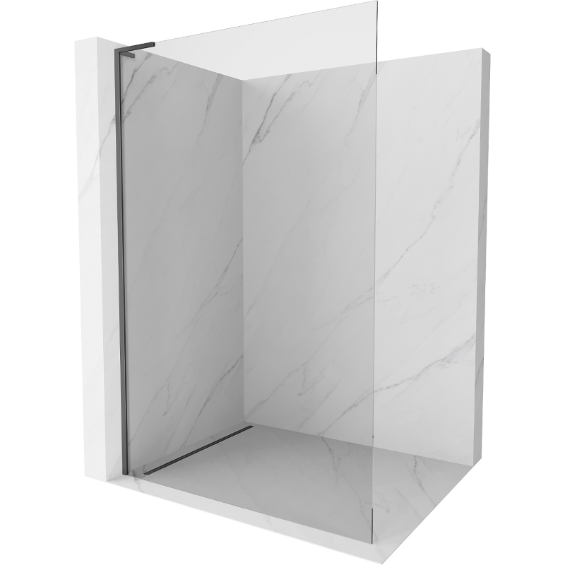 Mexen Kioto L paroi de douche Walk-in 115 x 200 cm, transparent, gun metal - 800-115-103-95-00
