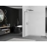 Mexen Kioto L paroi de douche Walk-in 110 x 200 cm, verre dépoli, gun metal - 800-110-103-95-30