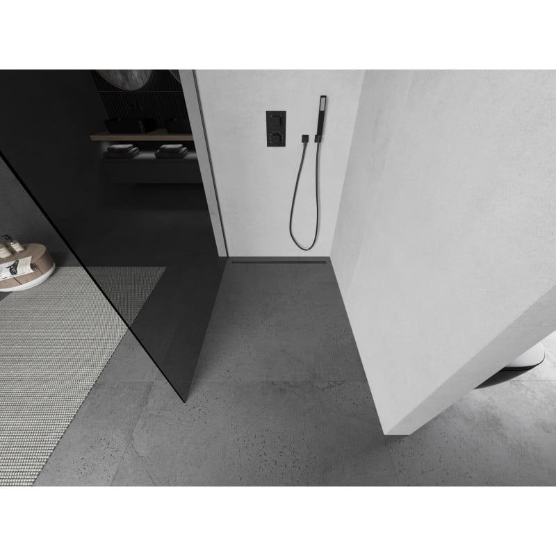 Mexen Kioto L douchewand Walk-in 70 x 200 cm, grafiet, gun metal - 800-070-103-95-40