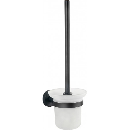 Mexen Tiber brosse de toilette, noire - 7050550-70