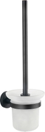 Mexen Tiber brosse de toilette, noire - 7050550-70