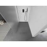 Mexen Kioto Walk-in Shower Wall 130 x 200 cm, Frosted 8 mm, Gun Gray Brushed - 800-130-101-66-30
