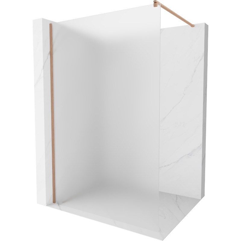 Mexen Kioto dušisein Walk-in 80 x 200 cm, härmatis 8 mm, harjatud vask - 800-080-101-65-30