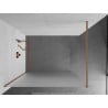 Mexen Kioto ścianka prysznicowa Walk-in 100 x 200 cm, szron 8 mm, miedź szczotkowana - 800-100-101-65-30