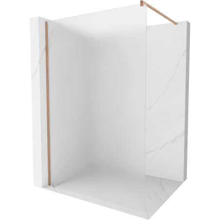 Mexen Kioto Walk-in Duschwand 110 x 200 cm, satiniert 8 mm, gebürstetes Messing - 800-110-101-65-30