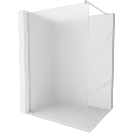 Mexen Kioto douchewand Walk-in 70 x 200 cm, rijp 8 mm, geborsteld nikkel - 800-070-101-97-30