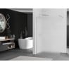 Mexen Kioto Walk-in Shower Panel 100 x 200 cm, Frosted 8 mm, Brushed Nickel - 800-100-101-97-30