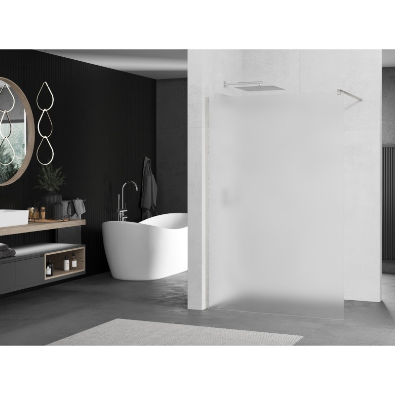 Mexen Kioto dušisein Walk-in 130 x 200 cm, matt 8 mm, harjatud nikkel - 800-130-101-97-30