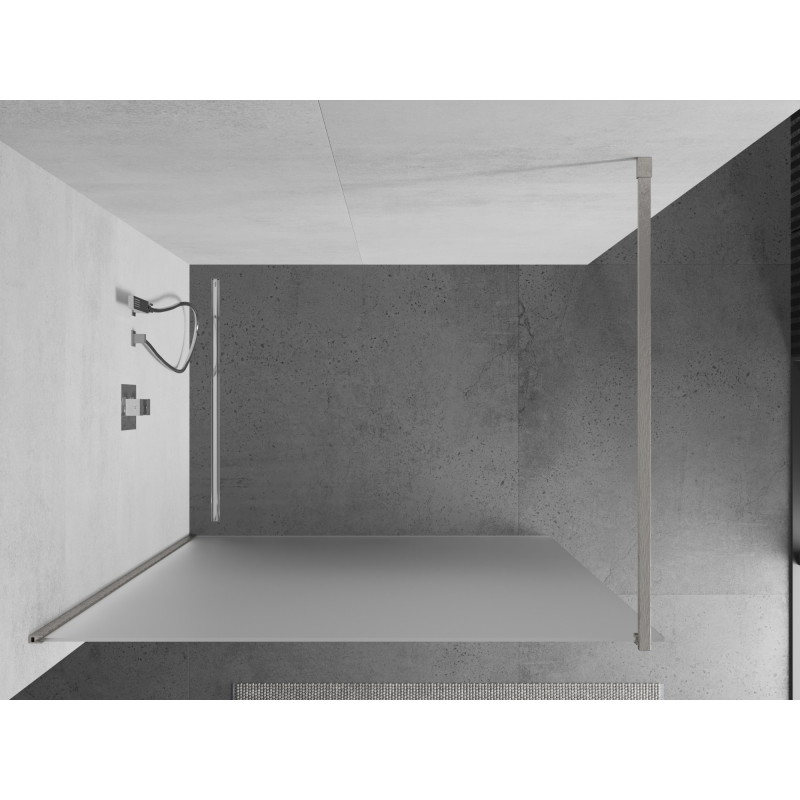 Mexen Kioto dušisein Walk-in 130 x 200 cm, matt 8 mm, harjatud nikkel - 800-130-101-97-30