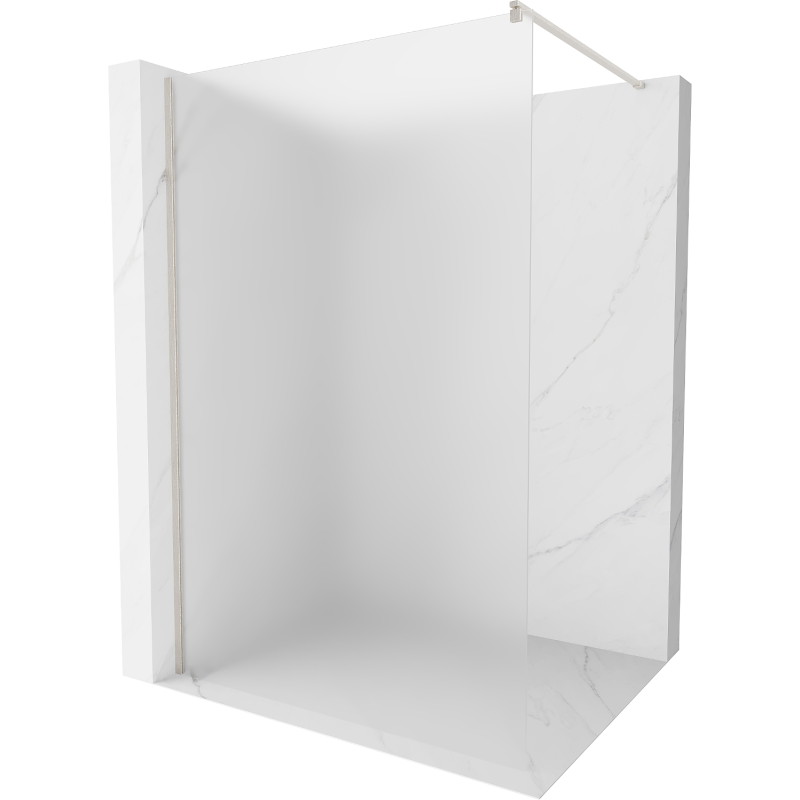 Mexen Kioto dušisein Walk-in 130 x 200 cm, matt 8 mm, harjatud nikkel - 800-130-101-97-30