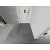 Mexen Kioto Duschwand Walk-in 100 x 200 cm, frosted 8 mm, gebürstet Gold - 800-100-101-55-30