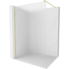 Mexen Kioto douchewand Walk-in 110 x 200 cm, matglas 8 mm, goud geborsteld - 800-110-101-55-30