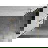 Mexen Kioto Duschwand Walk-in 130 x 200 cm, satiniert 8 mm, gold gebürstet - 800-130-101-55-30
