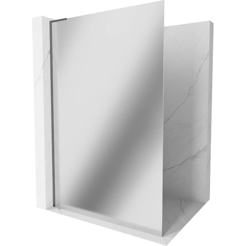 Mexen Kioto L dušisein Walk-in 120 x 200 cm, peegel, gun metal - 800-120-103-95-50