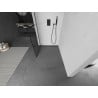 Mexen Kioto L Walk-in Shower Wall 70 x 200 cm, Black Grid, Gun Metal - 800-070-103-95-77