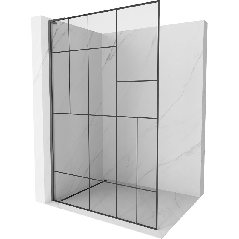 Mexen Kioto L dušisein Walk-in 90 x 200 cm, must muster, gun metal - 800-090-103-95-78