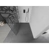 Mexen Kioto L cloison de douche Walk-in 100 x 200 cm, motif blanc, gun metal - 800-100-103-95-85