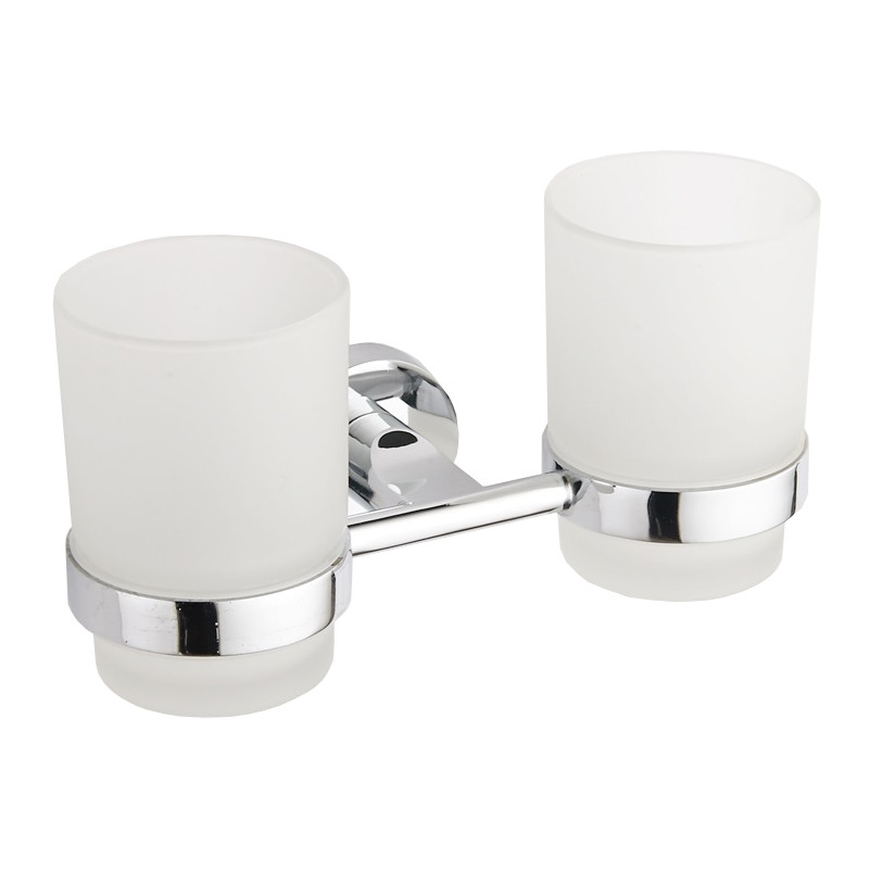 Mexen Tiber doppelter Zahnbürstenhalter, Chrom - 7050552-00