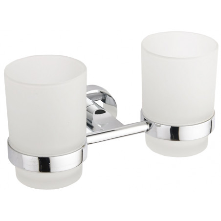 Mexen Tiber doppelter Zahnbürstenhalter, Chrom - 7050552-00