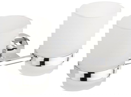 Mexen Tiber dvojni kozarec za zobne ščetke, krom - 7050552-00