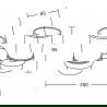 Mexen Tiber dubbele tandenborstelhouder, zwart - 7050552-70