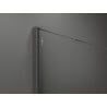Mexen Kioto paroi de douche Walk-in 150 x 200 cm, motif noir 8 mm, gun metal - 800-150-101-95-70