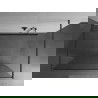 Mexen Kioto vrijstaande douchewand 170 x 200 cm, transparant 8 mm, gun metal - 800-170-002-95-00