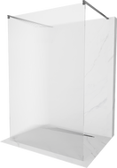 Mexen Kioto Samostojeća tuš stijena 110 x 200 cm, pruge 8 mm, gun metal - 800-110-002-95-09