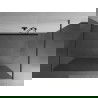 Mexen Kioto freistehende Duschwand 110 x 200 cm, 8 mm Glas, gebürstetes Gun Gray - 800-110-002-66-09