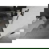 Mexen Kioto freistehende Duschwand 130 x 200 cm, 8 mm, gebürstet gun gray - 800-130-002-66-09