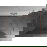 Mexen Kioto freistehende Duschwand 100 x 200 cm, 8 mm, gebürstetes Messing - 800-100-002-65-09