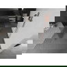 Mexen Kioto freistehende Duschwand 100 x 200 cm, 8 mm, gebürstetes Messing - 800-100-002-65-09