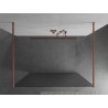 Mexen Kioto vabalt seisev dušisein 120 x 200 cm, triibud 8 mm, harjatud vask - 800-120-002-65-09