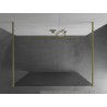 Mexen Kioto ścianka prysznicowa wolnostojąca 100 x 200 cm, prążki 8 mm, złota szczotkowana - 800-100-002-55-09