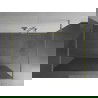 Mexen Kioto freistehende Duschwand 120 x 200 cm, 8 mm dick, gebürstetes Gold - 800-120-002-55-09