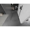 Mexen Kioto freistehende Duschwand 140 x 200 cm, satinierte 8 mm, gun metal - 800-140-002-95-30