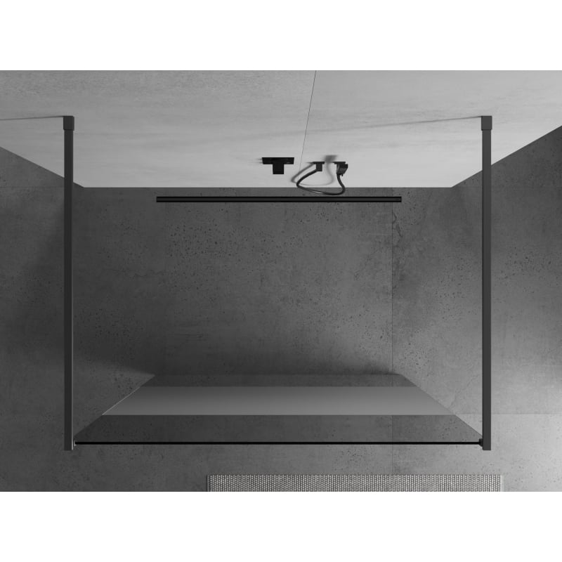Mexen Kioto ścianka prysznicowa wolnostojąca 140 x 200 cm, transparent/szron 8 mm, gun metal - 800-140-002-95-35