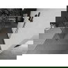 Mexen Kioto Freistehende Duschwand 140 x 200 cm, weißes Muster 8 mm, gun metal - 800-140-002-95-85