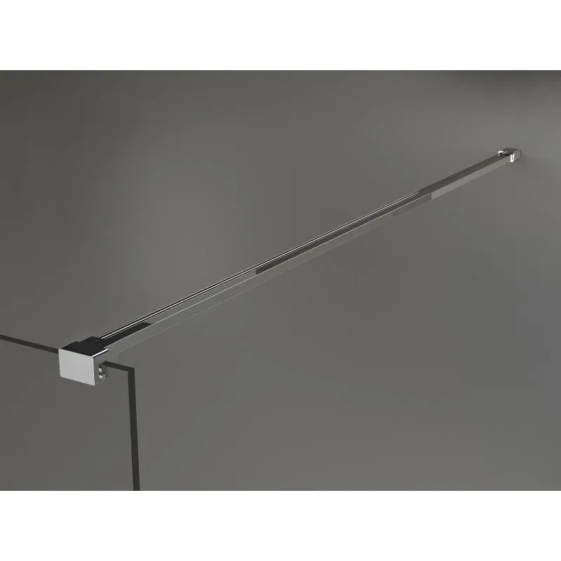 Mexen Kioto Duschwand Walk-in 100 x 200 cm, transparent/mattiert 8 mm, Chrom - 800-100-101-01-35