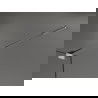 Mexen Kioto Duschwand Walk-in 70 x 200 cm, graphit 8 mm, Chrom - 800-070-101-01-40