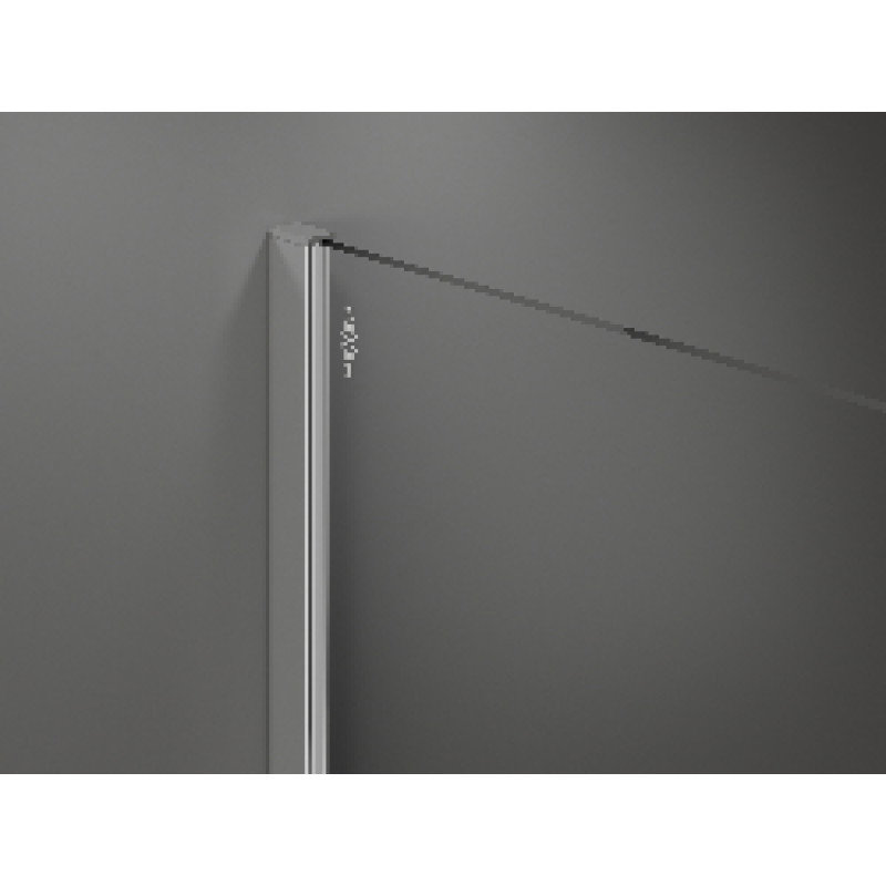 Mexen Kioto tuš zid Walk-in 90 x 200 cm, pruge 8 mm, krom - 800-090-101-01-09