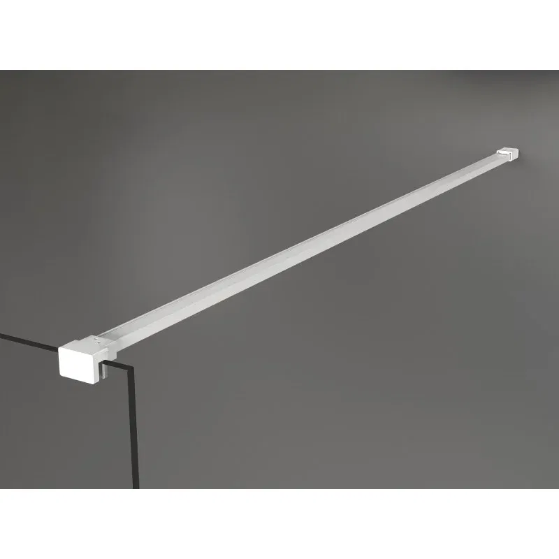 Mexen Kioto Duschwand Walk-in 50 x 200 cm, transparent 8 mm, weiß - 800-050-101-20-00