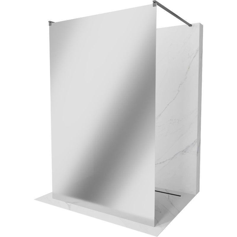 Mexen Kioto vabalt seisev dušisein 140 x 200 cm, peegel 8 mm, gun metal - 800-140-002-95-50