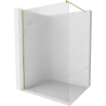 Mexen Kioto Douchewand Walk-in 110 x 200 cm, gestreept 8 mm, goud geborsteld - 800-110-101-55-09